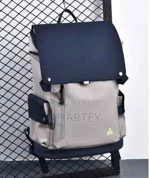 Stylish Dual-Tone Backpack With Modern Design