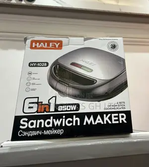 Amazing Deals on 6 in 1 Haley Electric Sandwich Maker 850w Hy-1028 • 