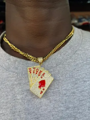 Iced Poker Necklace