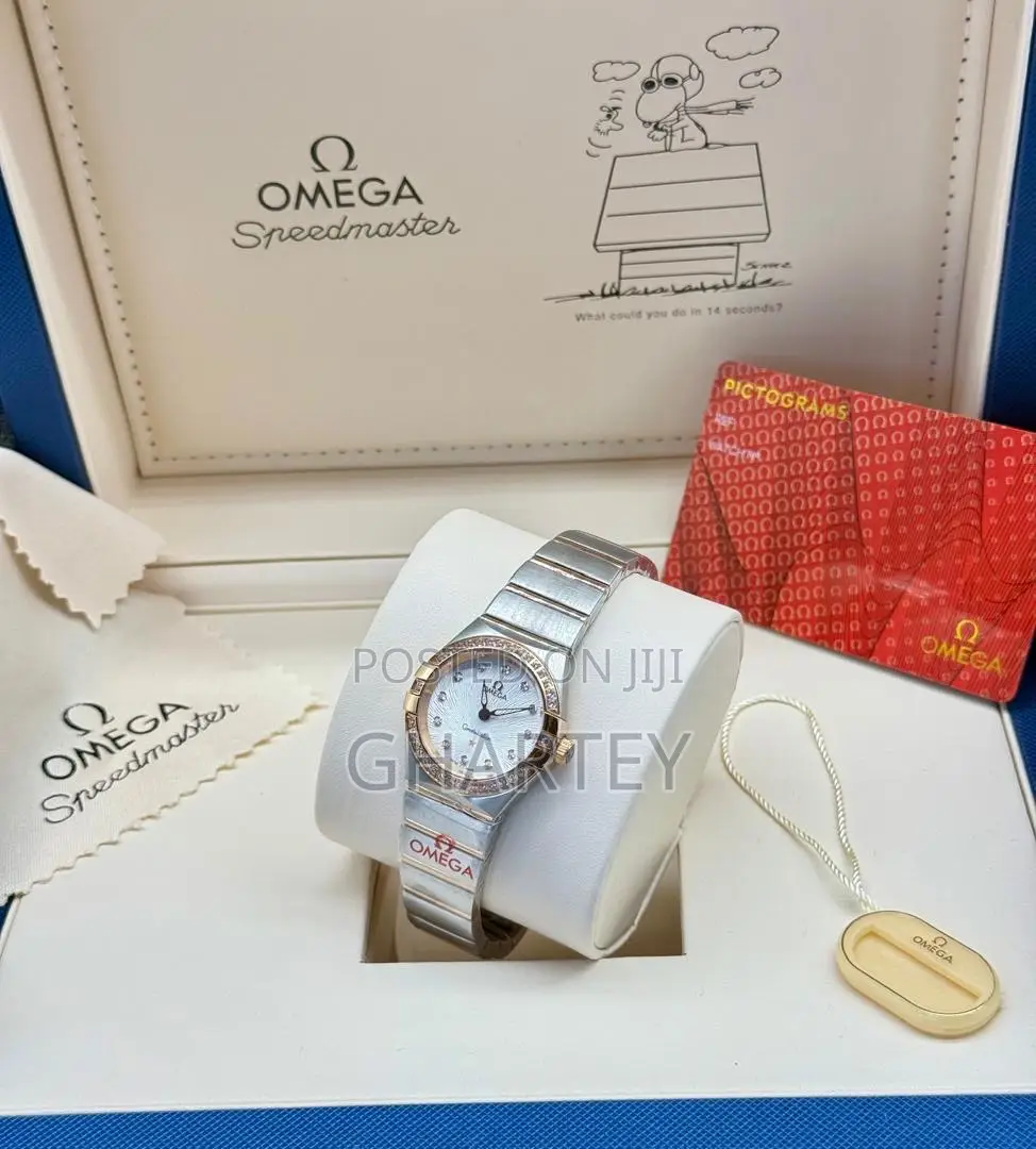 Ladies Omega Constellation Diamond Watch - 6 Images Displayed