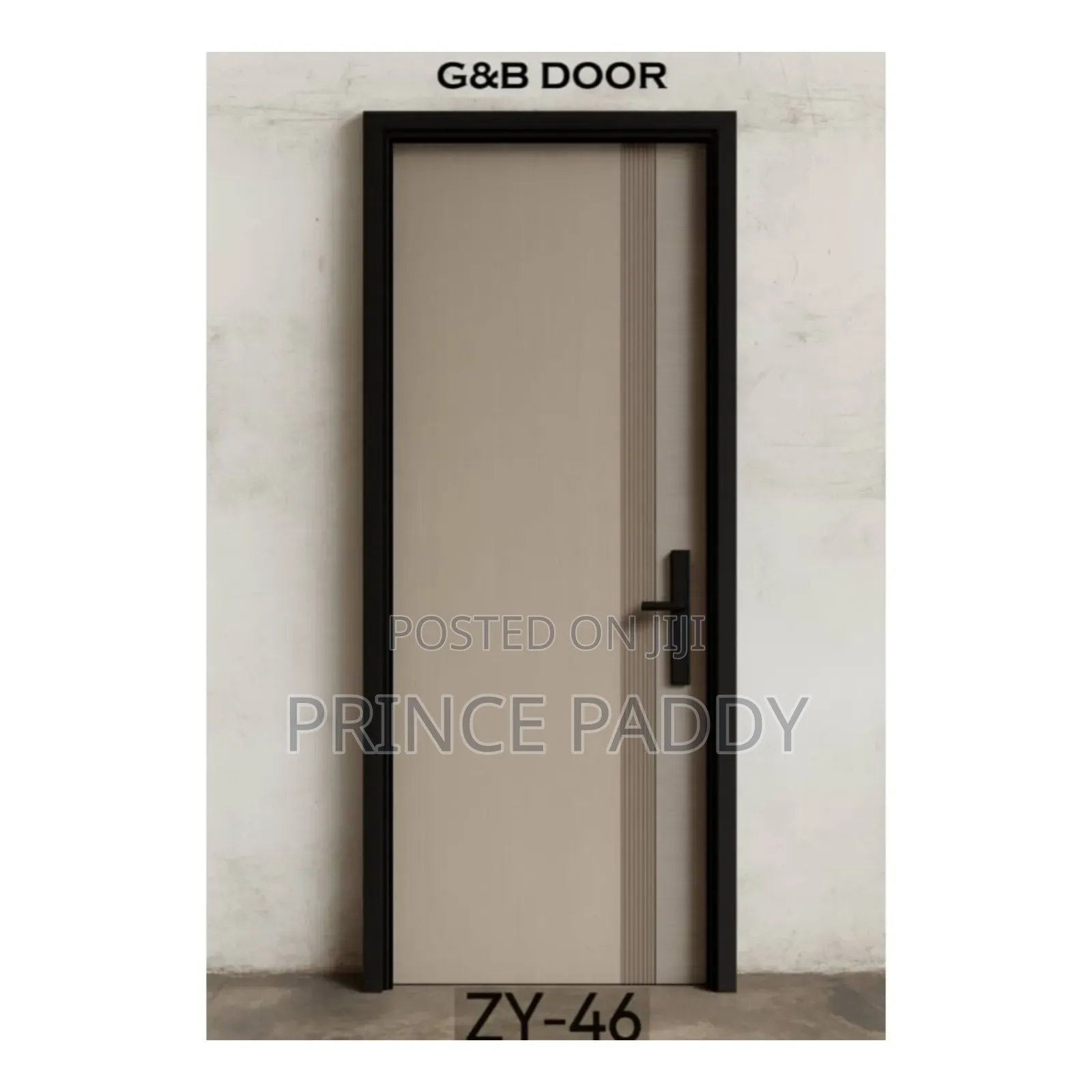 Wooden Door With Frame And Handle Is Available