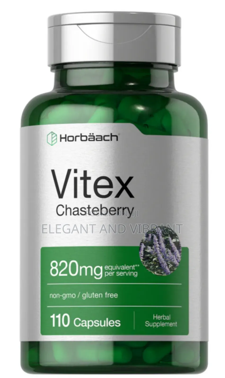 Vitex  Chesterberry Berry 820mg Per Serving | 110 Capsules