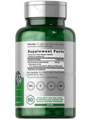 Vitex  Chesterberry Berry 820mg Per Serving | 110 Capsules