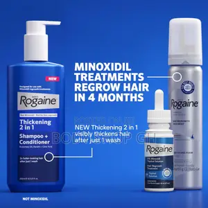 Rogaine Minoxidil Set - Rogaine Oil + Foam + Shampoo With Conditioner