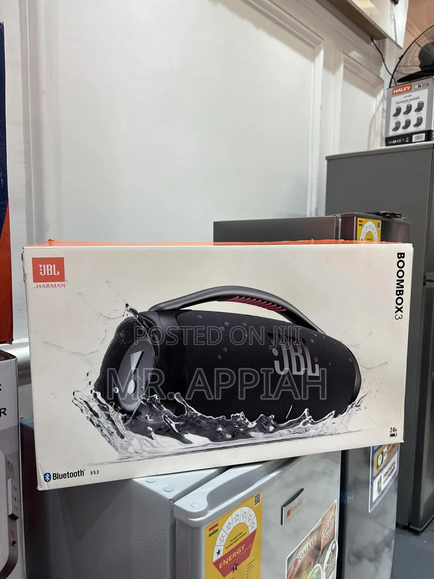 Unique Design JBL Boombox 3 Premium Bluetooth Speaker(Black)180w.