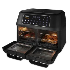 Tower 11l Dual Compartment Air Fryer Oven
