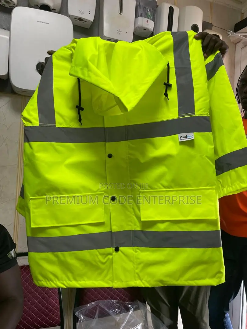 Reflective Cold Room Safety Jacket Waterproof With Hood