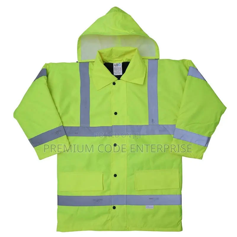 Reflective Cold Room Safety Jacket Waterproof With Hood