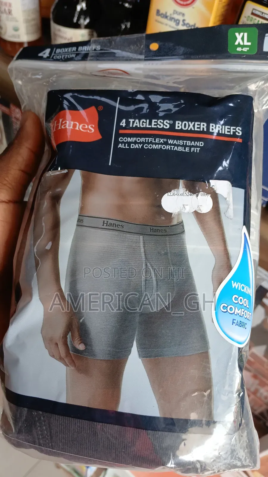 Hanes 4 Boxer Briefs Cotton ( M/Xl )