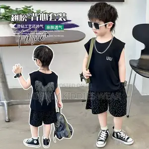 Boys' Summer Wings Vest Casual Two-Piece Ages 4-5yrs