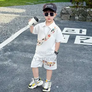 Boys Summer Short-Sleeved Suit Trendy Sports Fashionable Ages 5-6yrs