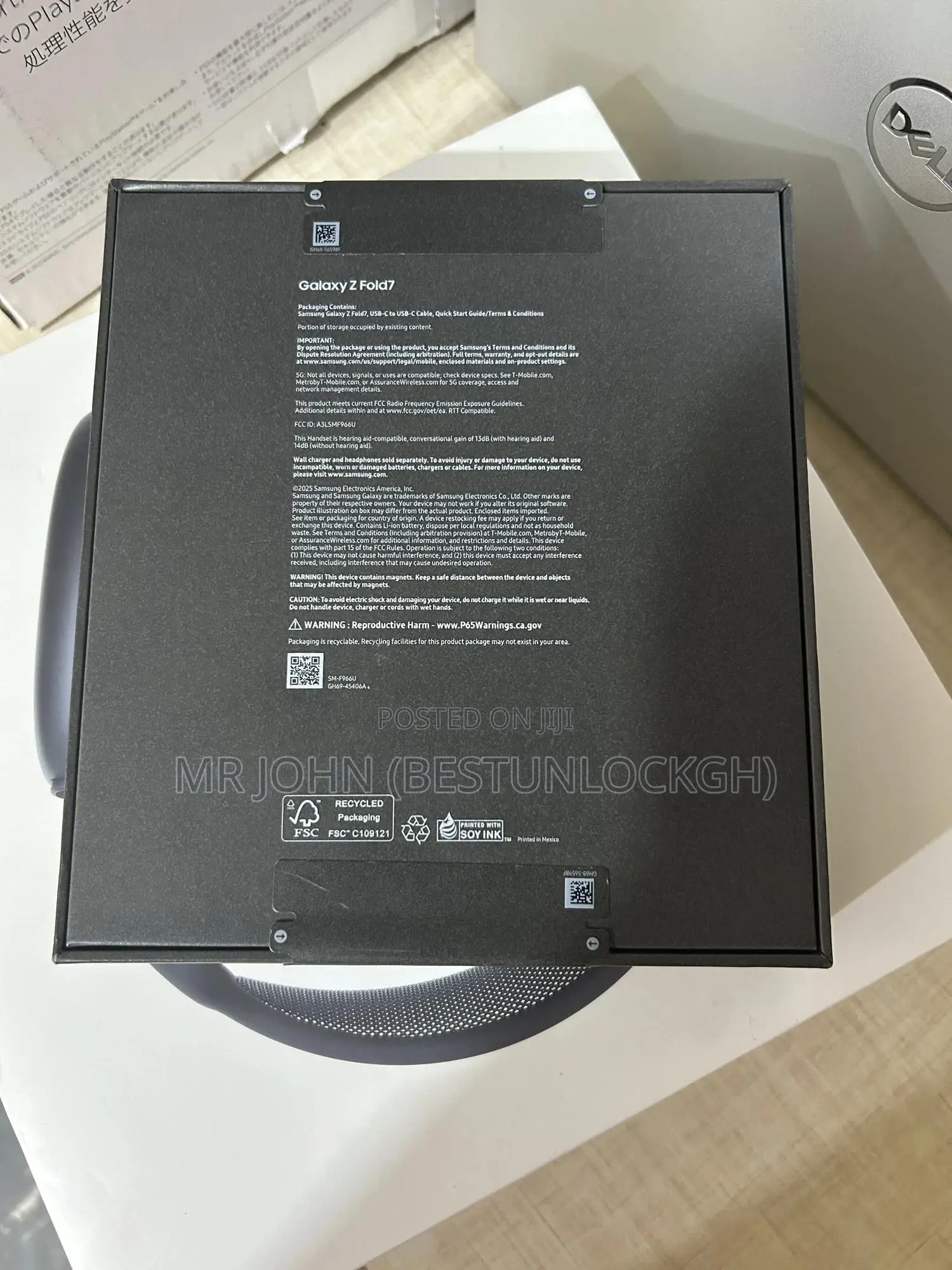New Samsung Galaxy Z Fold7 256 GB Black