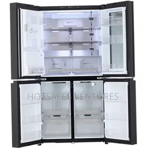 Perfect Lg 671l Black Glass Instaview, French Door Fridge-gc-x24ffcab