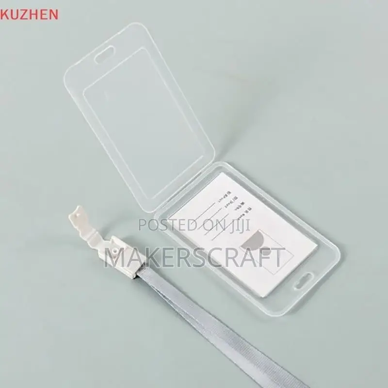 Id Holder / Card Holder, Colored Transparent. Id Badge.