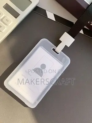 Id Holder / Card Holder, Colored Transparent. Id Badge.