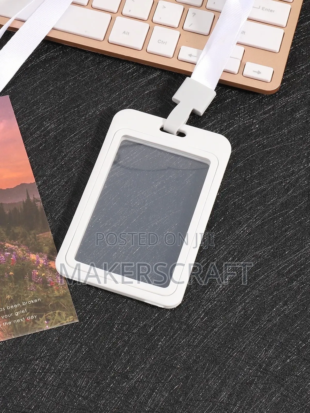 Id Holder / Card Holder, Colored Transparent. Id Badge.