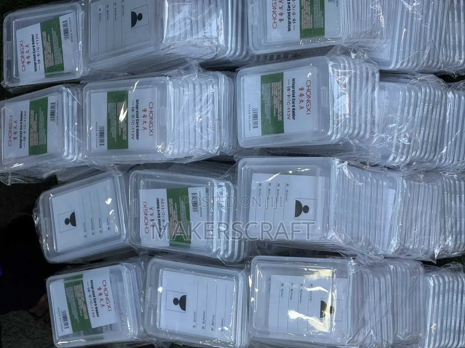 Id Holder / Card Holder, Colored Transparent. Id Badge.