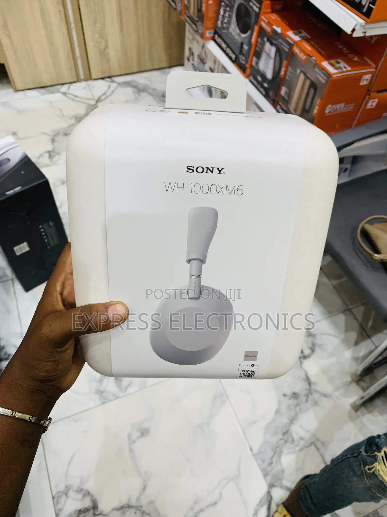 Lovely New White Wires Headset Sony Wh-1000xm6