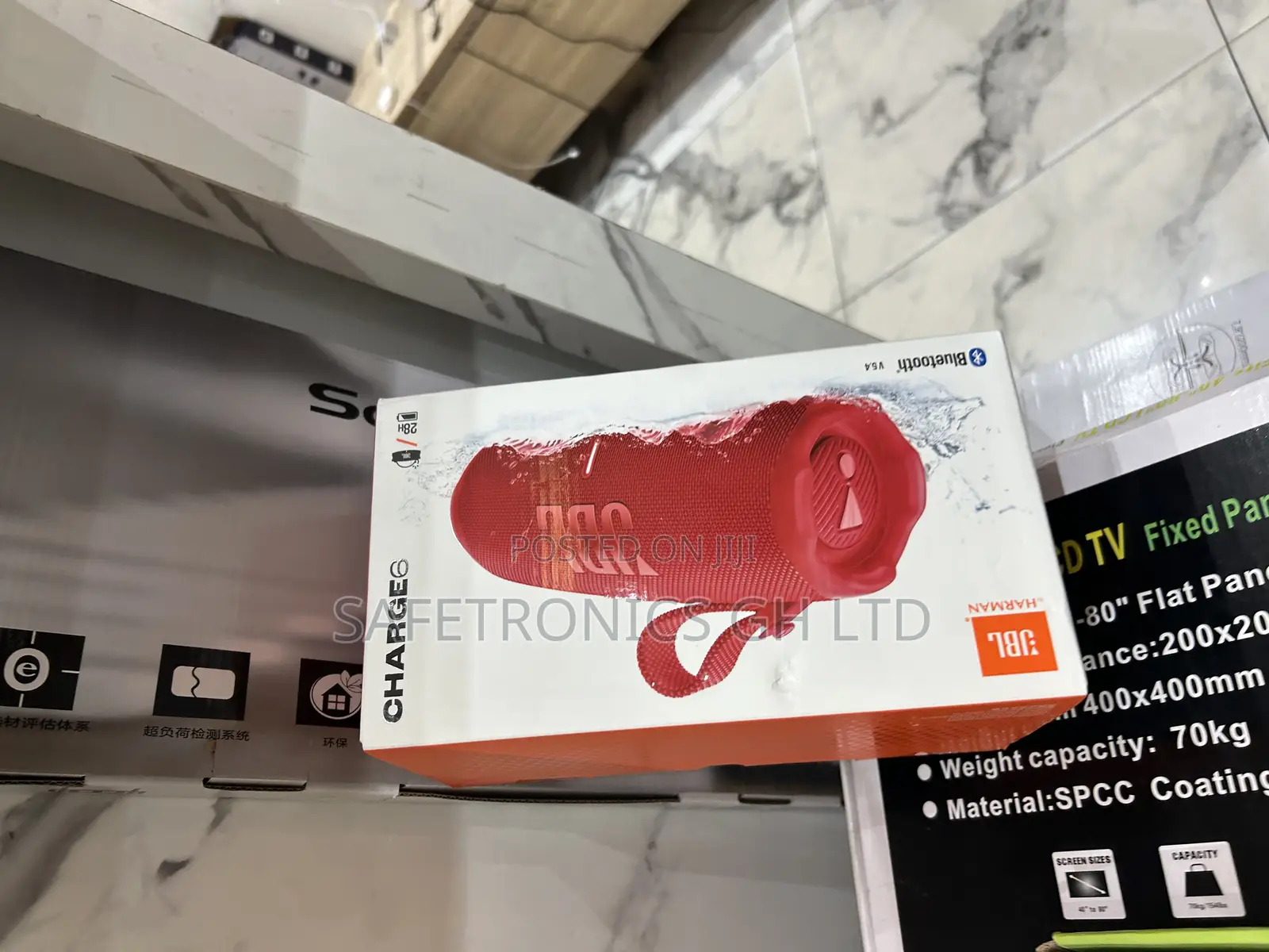 Lastest Red JBL Bluetooth Wireless Charge 6 Premium Speaker Wireless