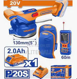 Cordless Tile Vibration Machine With Laser Measurer Knee Pads