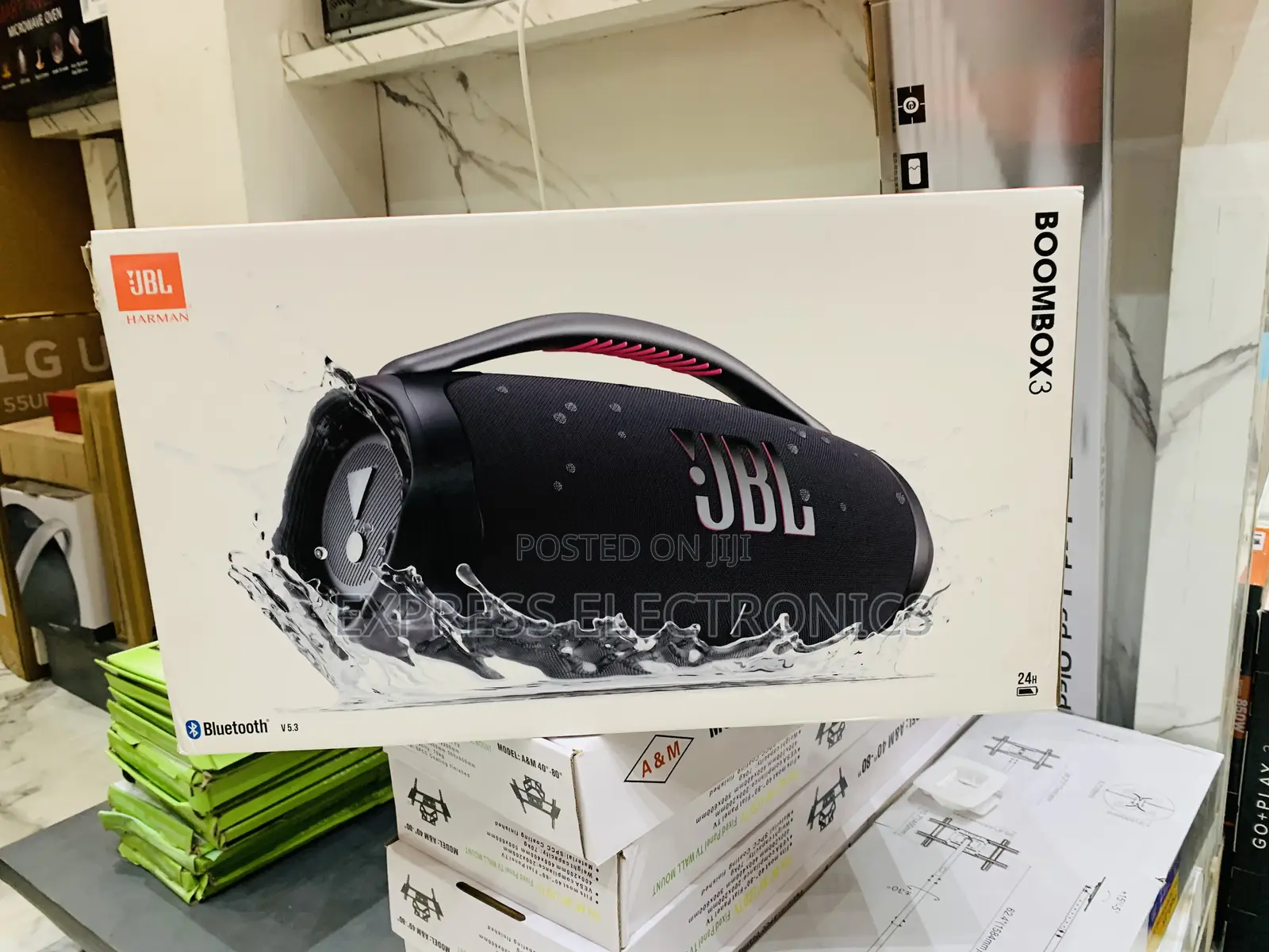 Grab Your Favorite Boombox Black 3 Bluetooth Speaker