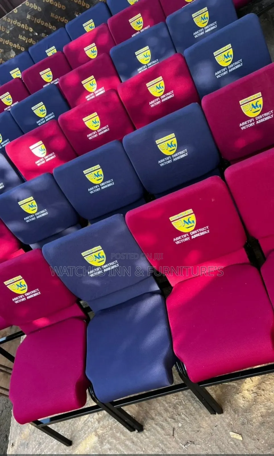 Quality Embroidery Customized Auditorium/ Church Chair