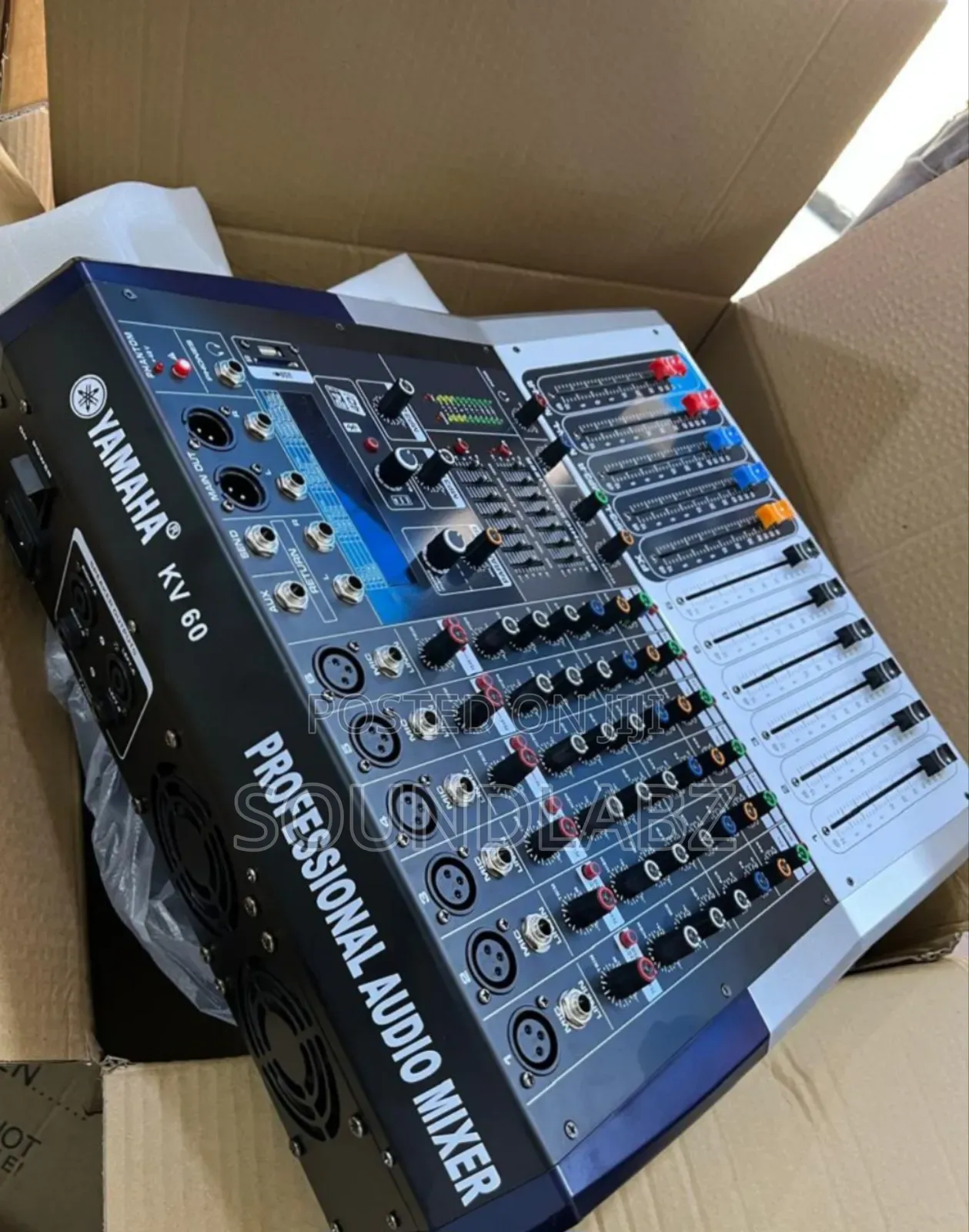 Yamaha Kv 60 6channel Powered Professional Audio Mixer.