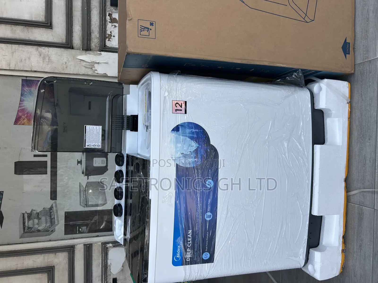 Safe Well Fortified White Semi-Automatic 12.0kg Midea Washer