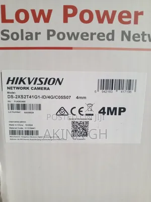 Hikvision 4mp Bullet Solar Network Camera Ds-2xs2t41g1-Id/4g