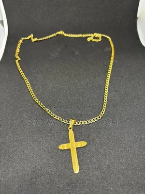 Glossy Cross Necklace ( Available in Silver or Gold)