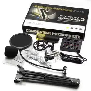 Bm800+V8 Live Broadcast Condenser Microphone for Streaming Tik Tok Etc