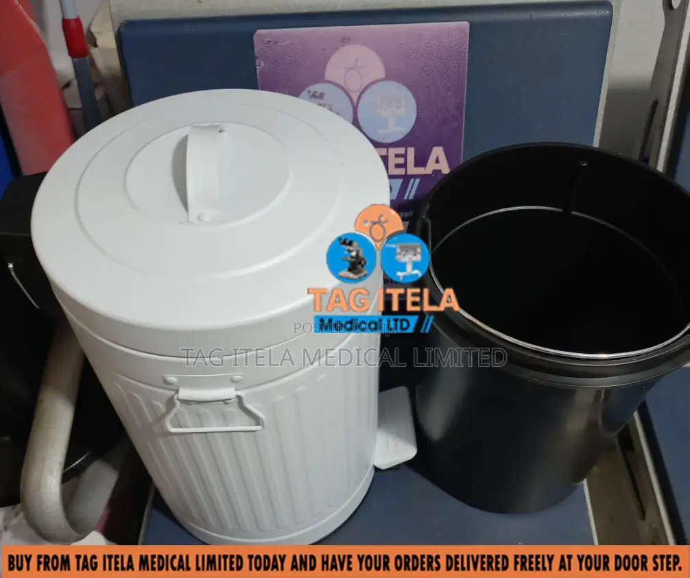 Pedal Dustbin (12ltrs Coated Steel)