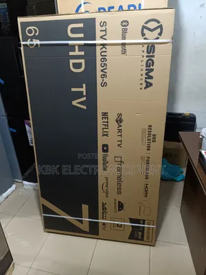 Sigma 65" Flameless Smart Uhd +Bluetooth Led Tv