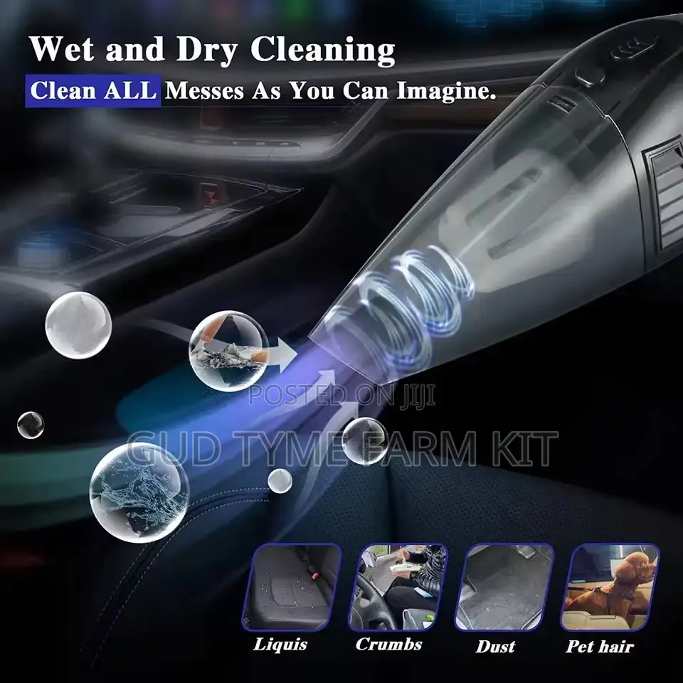 High Power Vacuum Cleaner (Home/Car)