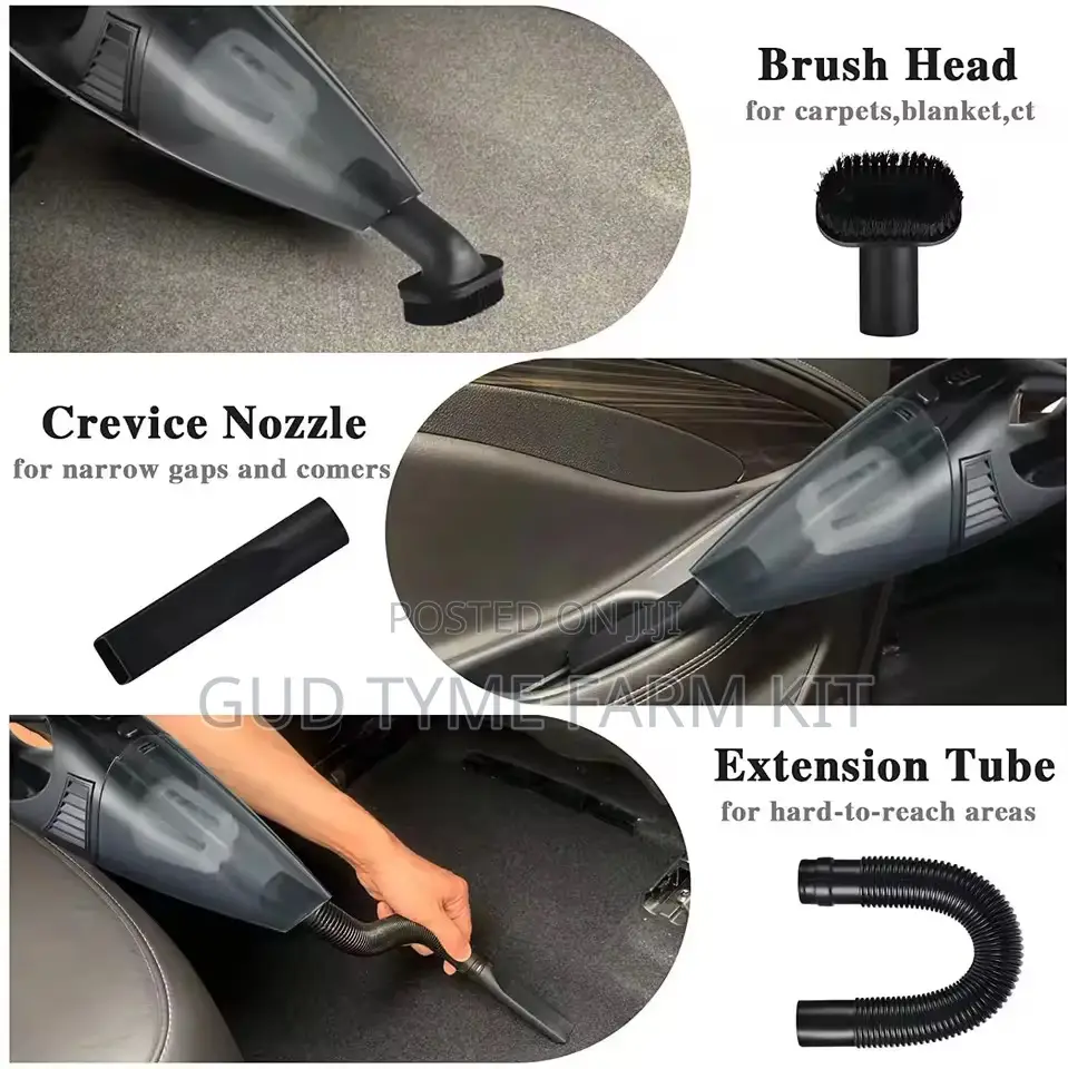 High Power Vacuum Cleaner (Home/Car)