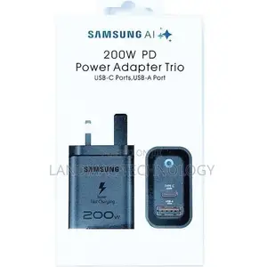 Samsung 200w Pd Super Fast Type-C to Type-C Charger. - Black