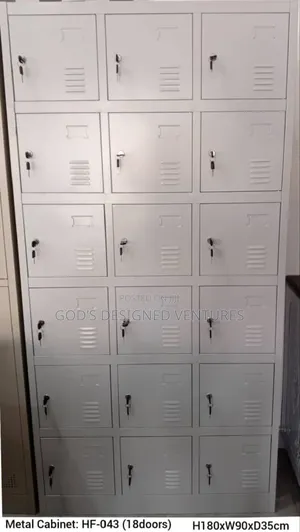 Strong and Quality 18 Door Metal Cabinet