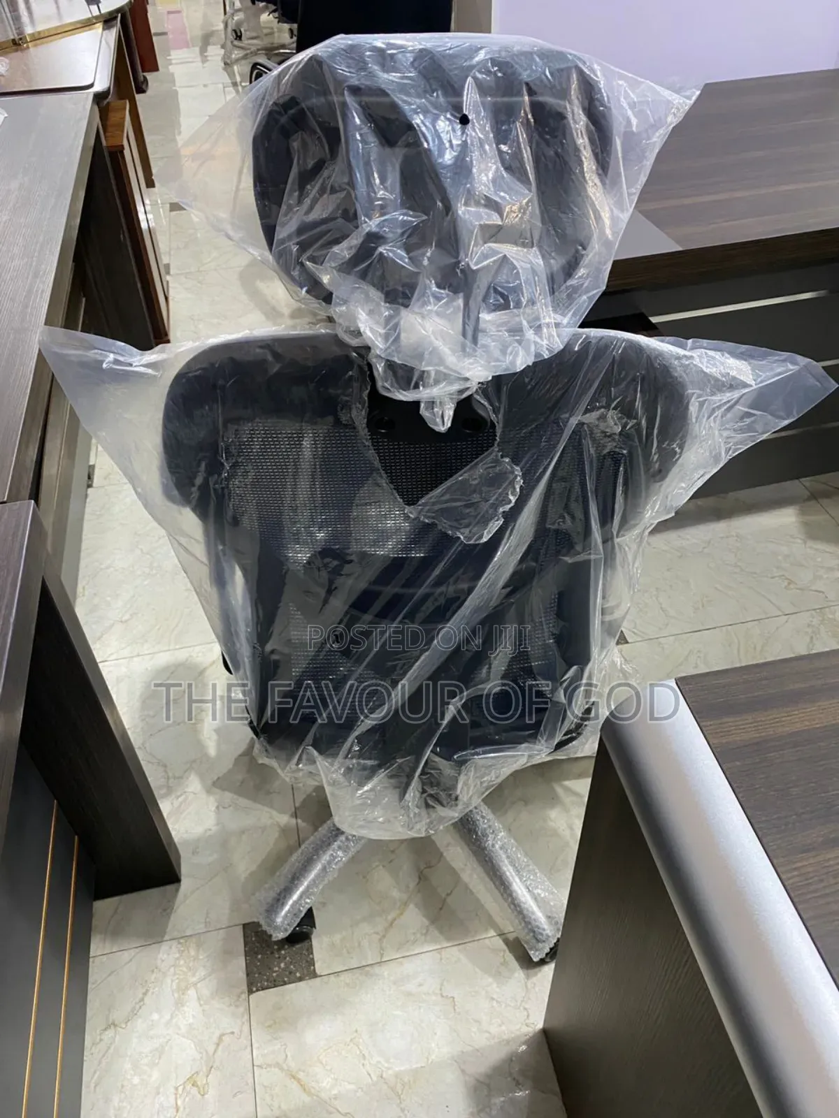 An Authentic Swivel Chair With Head