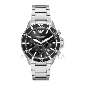 Emporio Armani Men's Silver Stainless Steel World Explorer Analogue