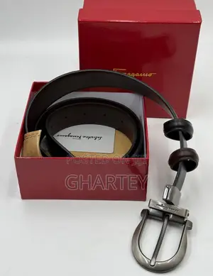 Salvatore Ferragamo Reversible Leather Belt – Pin Designer Buckle
