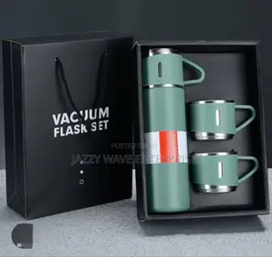 Vacuum Flask Plus 2 Cups in Box