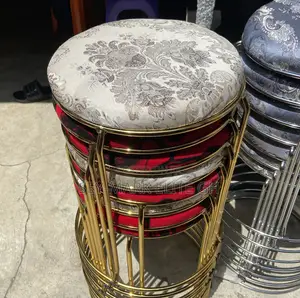 Portable Round Stool(Gold )