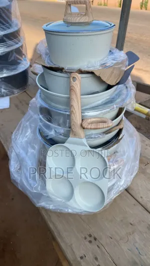 Non Stick Pan, Cook Ware, Granite, Black and Cream