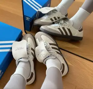 Adidas Samba Og White and Coffee Brown