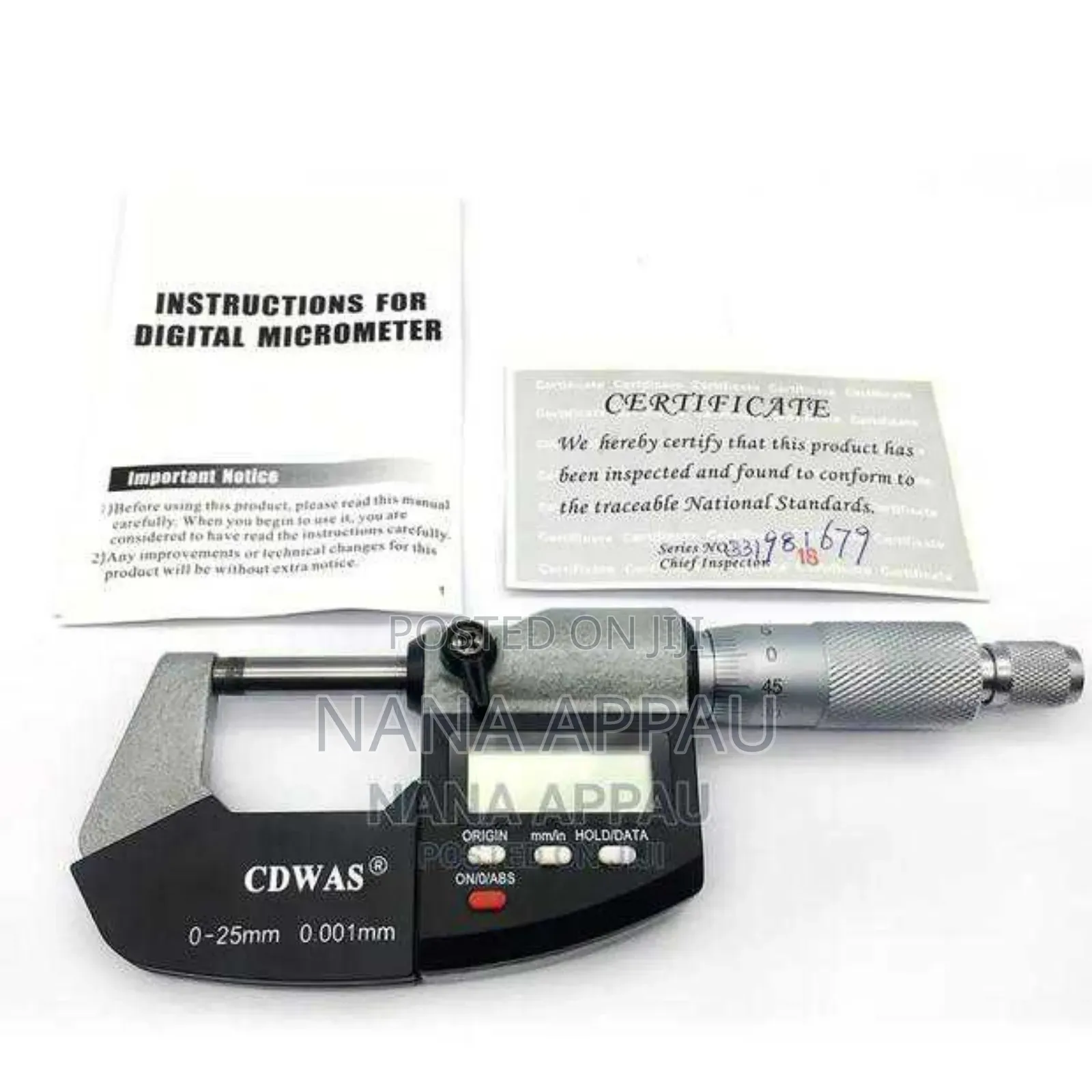 Micrometer Screw Gauge