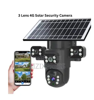 4g 3 Lens Solar Camera