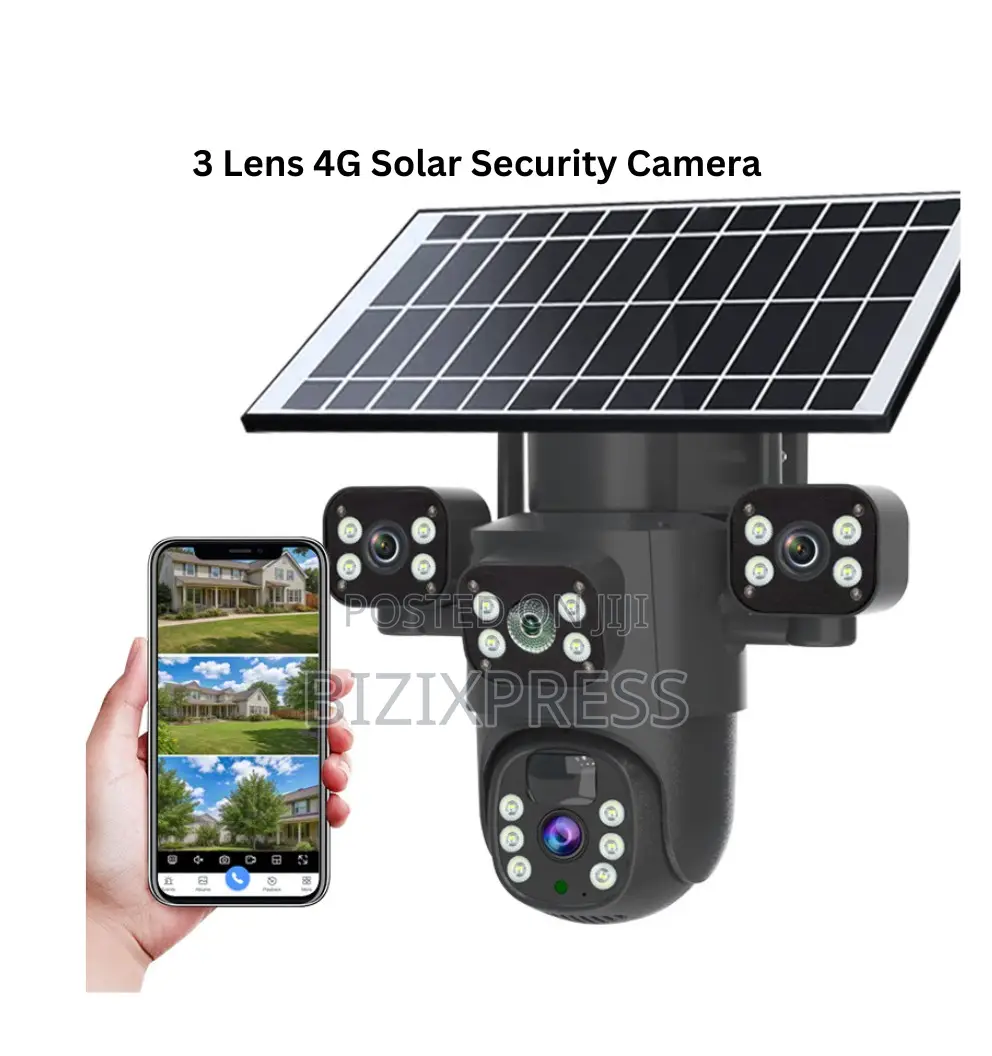 4g 3 Lens Solar Camera