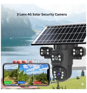 4g 3 Lens Solar Camera