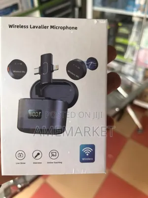 Lapel Lavalier Wireless Microphone Android iPhone With Charging Case
