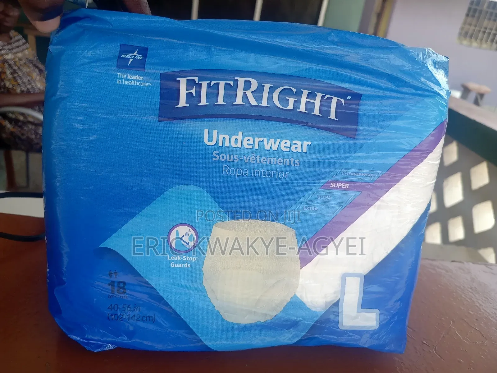 Fitright Adult Underwear, Large, 18 Count
